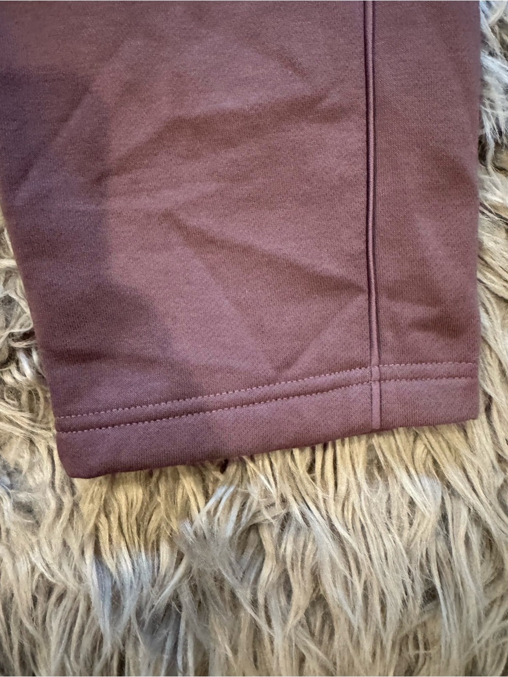NWOT adidas Mauve Fleece Tapered Track Pants - Picture 4 of 11